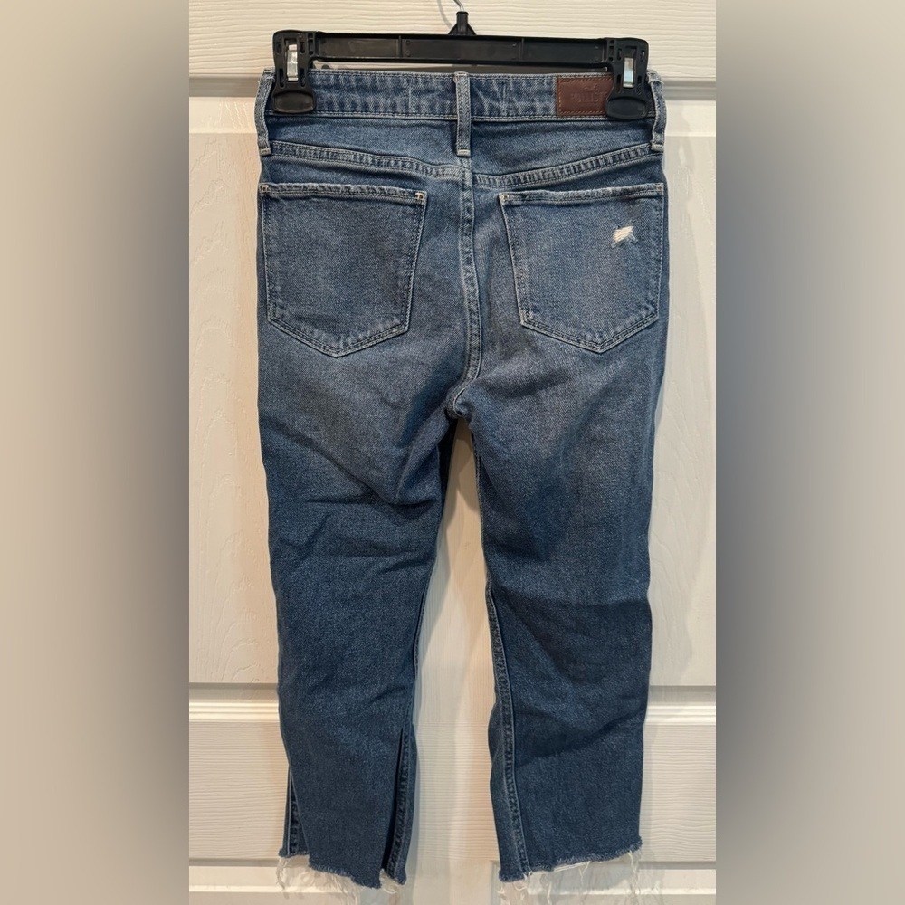 Hollister High Rise Crop Slim Straight Jeans Women’s Size 00 - Picture 2 of 7